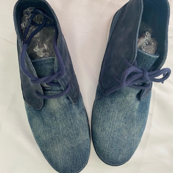 UGG Freamon Chukka Boots Washed Denim Suede Treadlite Sz 8.5 Super Lightweight!! - Picture 5 of 10